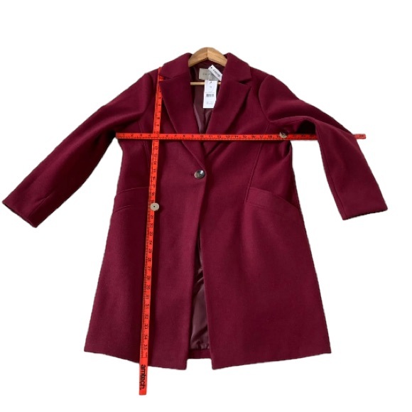 BNWT George Women's Asda Plum Burgundy Coat Size 14 - Picture 3 of 16